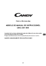 Preview for 47 page of Candy CMG 2381 MW User Instructions