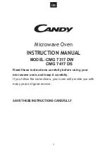 Preview for 2 page of Candy CMG 7317 DW User Instructions