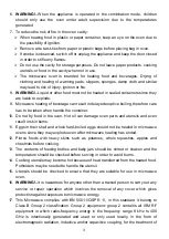 Preview for 4 page of Candy CMGA20TNDB Instructions Manual