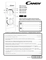 Preview for 85 page of Candy CMO18M Operation Manual