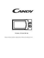 Candy CMW 2070M-UK Quick Start Manual предпросмотр