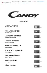 Candy CMW 2070S Instruction Manual preview