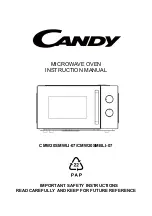 Preview for 1 page of Candy CMW20SMWLI-07 Instruction Manual