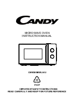 Preview for 1 page of Candy CMW20SMWLI/4U Instruction Manual