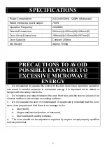 Preview for 3 page of Candy CMW20TNMB Instructions Manual