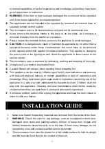 Preview for 6 page of Candy CMW20TNMB Instructions Manual