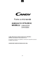 Preview for 28 page of Candy cmw22dw User Instructions