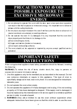 Preview for 3 page of Candy CMWA23TNDB Instructions Manual