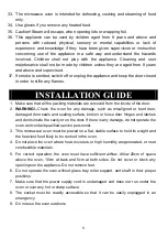 Preview for 6 page of Candy CMWA23TNDB Instructions Manual