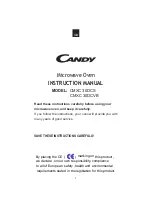 Preview for 3 page of Candy CMXC 30DCS User Instructions