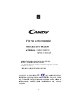 Preview for 35 page of Candy CMXC 30DCS User Instructions