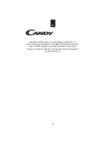 Preview for 33 page of Candy CMXG20D Instruction Manual