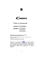 Preview for 122 page of Candy CMXG20D Instruction Manual