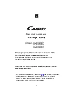 Preview for 194 page of Candy CMXG20D Instruction Manual