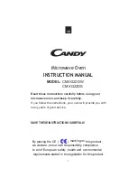 Preview for 2 page of Candy CMXG22DW User Instructions