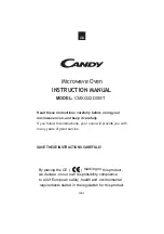 Preview for 3 page of Candy CMXG22ST User Instructions