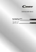 Preview for 1 page of Candy CMXG42DB-SASO User Instructions