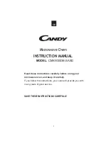 Preview for 2 page of Candy CMXW20DB-SASO User Instructions