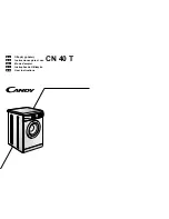 Preview for 1 page of Candy CN 40 T User Instructions