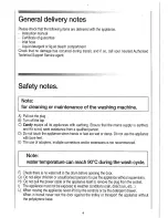 Предварительный просмотр 4 страницы Candy CNA 166 Instructions For Use Manual