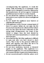 Preview for 4 page of Candy CNF 170 FW Instruction Manual