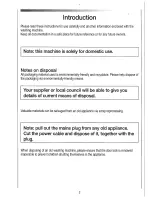 Preview for 2 page of Candy CNW 156 Instructions For Use Manual