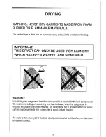 Preview for 15 page of Candy CNW 156 Instructions For Use Manual