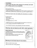 Preview for 16 page of Candy CNW 156 Instructions For Use Manual