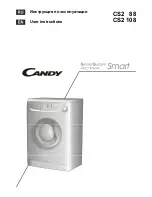 Предварительный просмотр 1 страницы Candy CS2 108 User Instructions