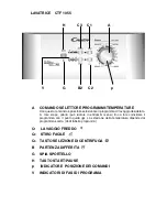 Предварительный просмотр 21 страницы Candy CTF1055-01 Service Manual