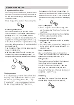 Preview for 7 page of Candy CTP634DC Instruction Manual