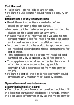 Preview for 3 page of Candy CTPS64MCTTWIFI Instruction Manual