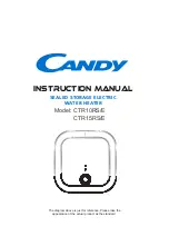 Candy CTR10RS/E Instruction Manual preview
