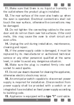 Preview for 11 page of Candy CVE660MI/E User Manual