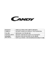 Preview for 1 page of Candy CVMI900X Installation And User Manual