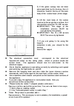 Предварительный просмотр 9 страницы Candy CVMI970LX Installation And User Manual