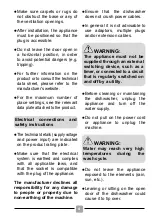 Preview for 4 page of Candy CYF 6F52LNB 80 Manual