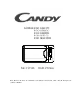 Preview for 3 page of Candy EGO-G25DCCH Owner'S Manual