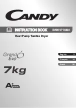 Preview for 1 page of Candy EVOH 9713NA1 Instruction Book