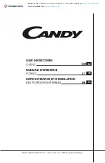 Preview for 1 page of Candy FCDNE808VX Manual