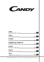 Preview for 1 page of Candy FCPK626W User Instructions