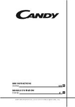 Preview for 2 page of Candy FCT602N/E User Instructions