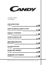 Candy FCXE818XWIFI User Instructions предпросмотр