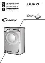 Preview for 1 page of Candy GC4 1272D2 User Instructions