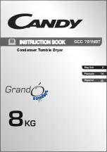 Preview for 1 page of Candy GCC 781NBT Instruction Book