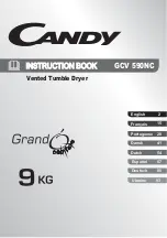 Candy GCV 590NC Instruction Book preview