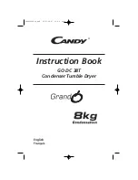 Candy GO DC 38T Instruction Book preview