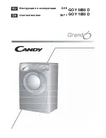 Candy GOY 0850 D User Instructions preview