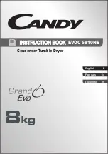 Candy Grand O Evo EVOC 5810NB Instruction Book preview