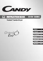 Candy Grando Evo EVOV 580NC Instruction Book preview